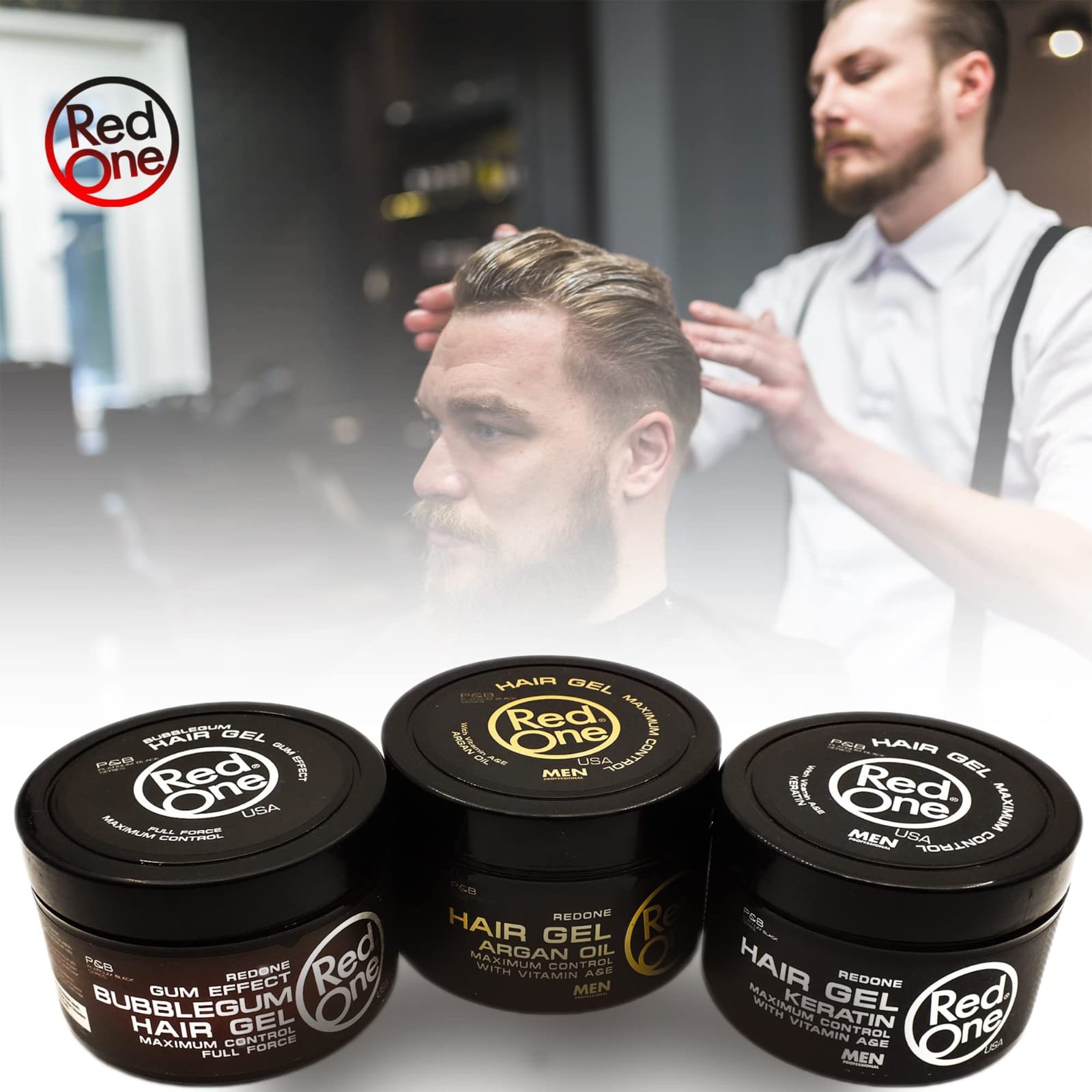 جل الشعر الاحترافي RedOne Hair Gel (400ml)