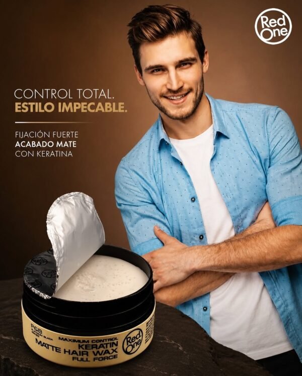 IMG-20260826-WA0047 شمع الشعر RedOne Keratin Matte Hair Wax (150ml)
