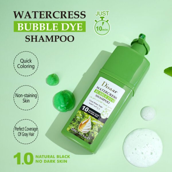 IMG-20260828-WA0038 شامبو صبغة الجرجير ديسار (Disaar Watercress Bubble Dye Shampoo - Natural Black 1.0)