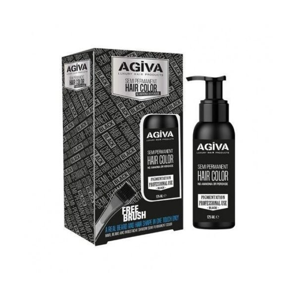 IMG-20260828-WA0050 صبغة أجيڤا شبه الدائمة للحية والشعر (Agiva Semi Permanent Hair Color - Black 125ml)