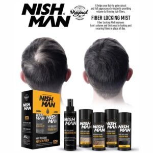 NishMan Hair Building Keratin Fiber & Fiber Locking Mist (2in1)