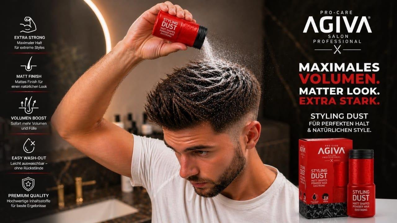 ​Agiva Styling Dust (Exstrong) — بودرة واكس لتثبيت وتحجيم الشعر