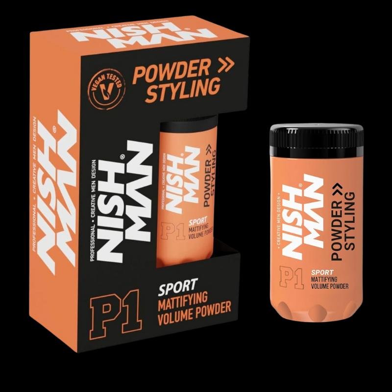 ​Nish Man P1 Powder Styling — بودرة نيش مان لحجم وتثبيت الشعر