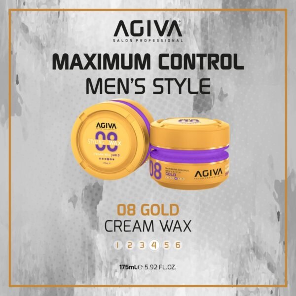 ​Agiva 08 Cream Wax Gold — كريم واكس لتثبيت وتصفيف الشعر