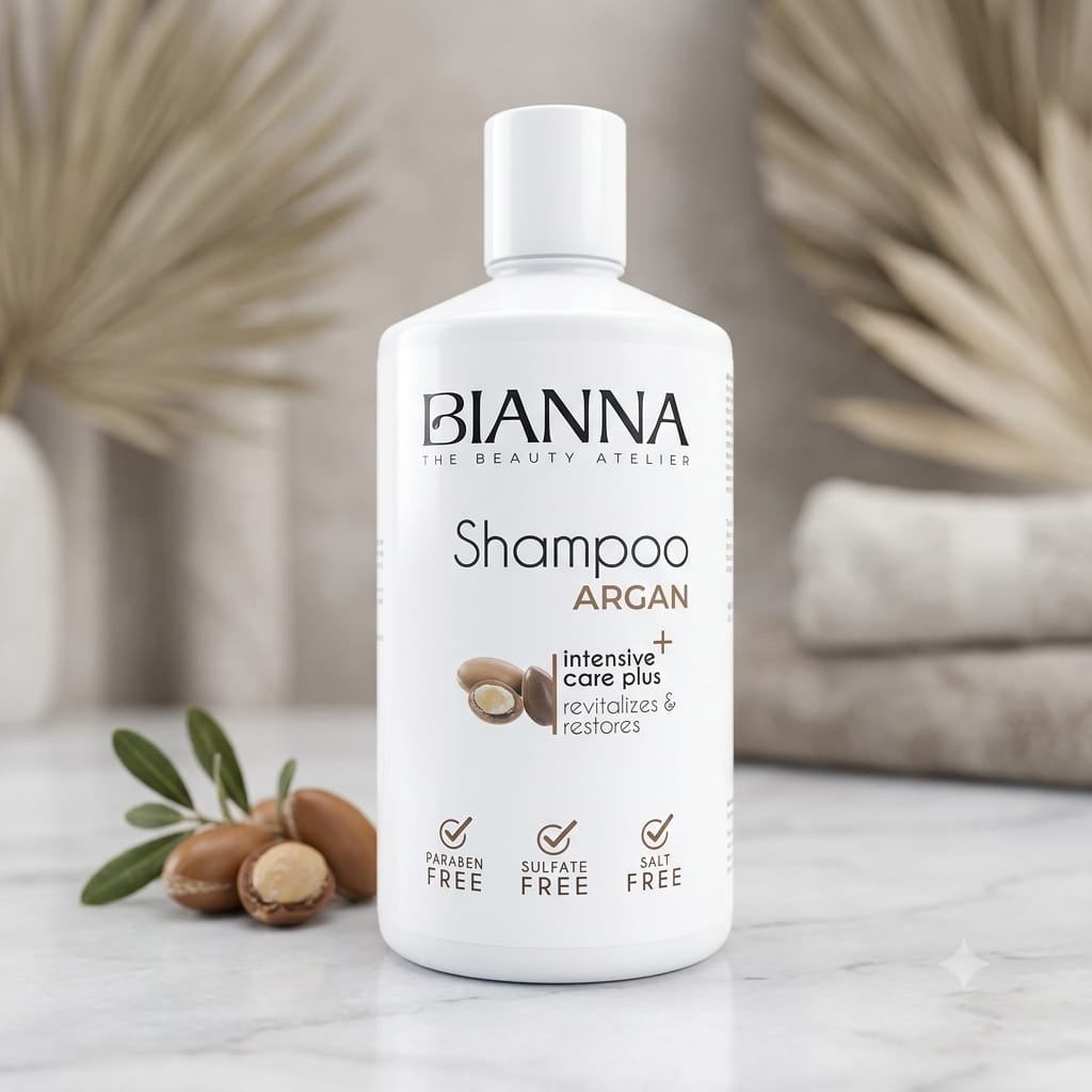 الشامبو (Bianna Shampoo Argan) & ​الماسك / الكريم (Bianna Hair Care Cream Argan)